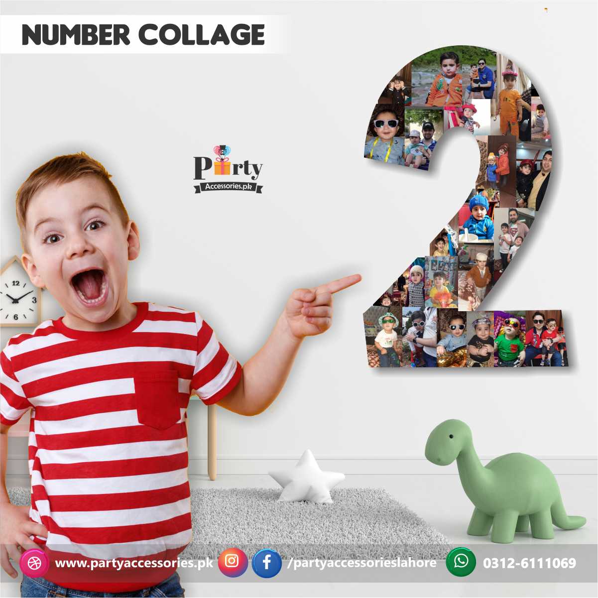 number 2 photo collage