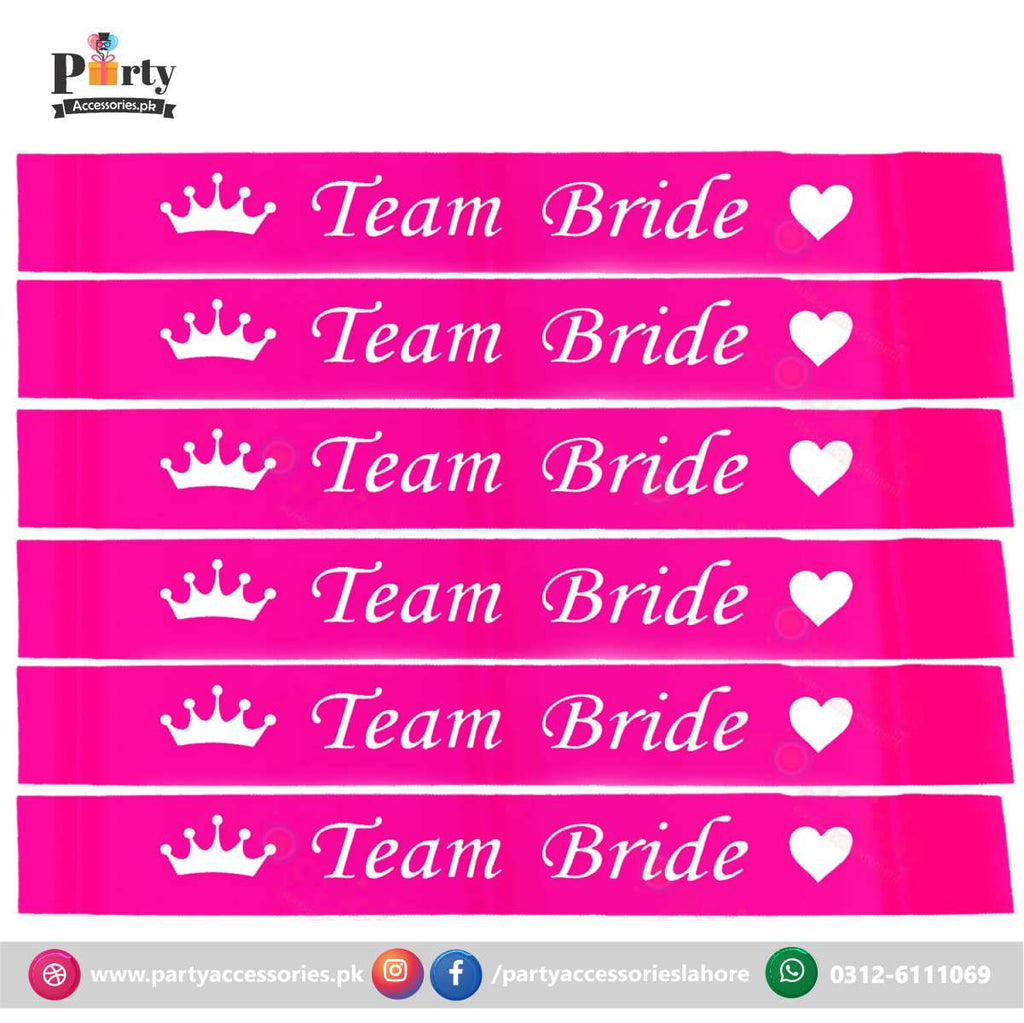 brides maid sashes