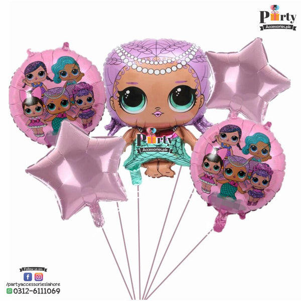 Lol doll themed birthday exclusive foil balloons