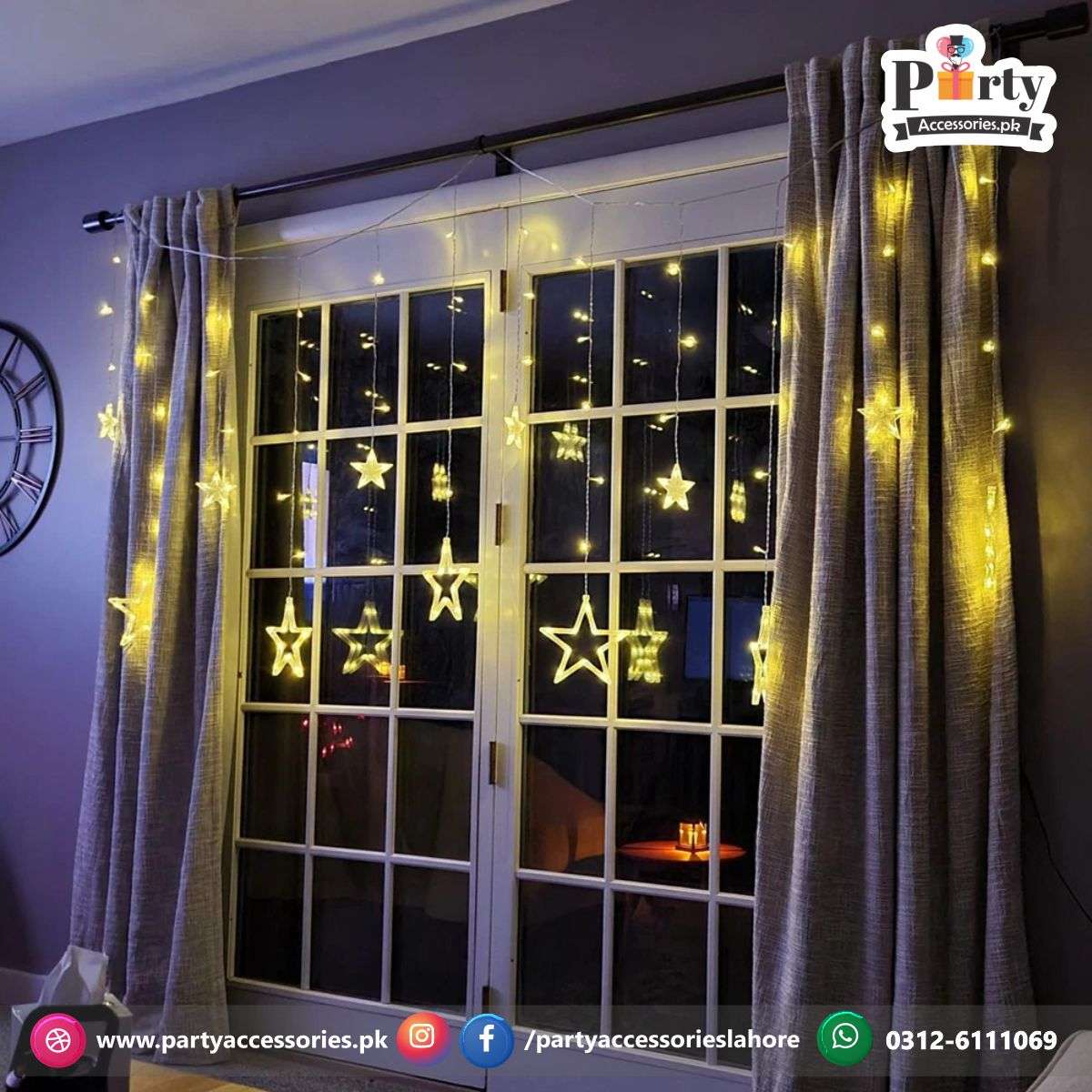 Star shape decoration fairy lights perfect for Room Decoration