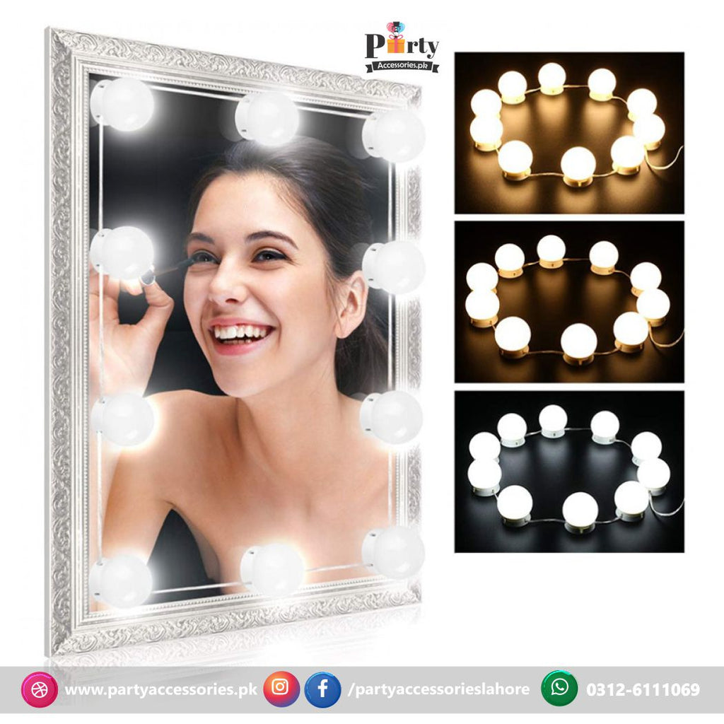 Buy Vanity Mirror Light LED Bulbs for Makeup Mirror Stand (10 Bulbs) at  Lowest Price in Pakistan
