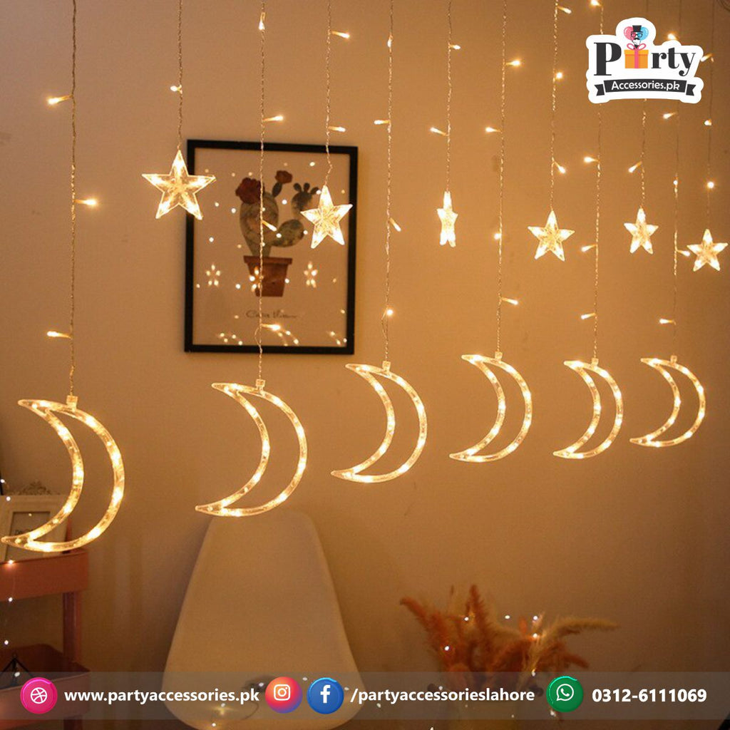 Moon and Star shape decoration fairy lights perfect for Room Decoration