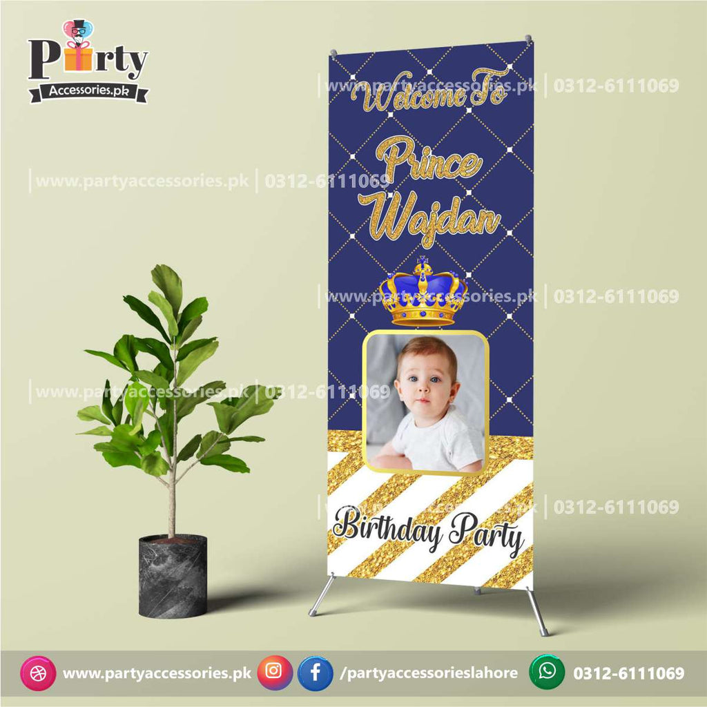 Prince theme birthday party customized welcome standee Sign
