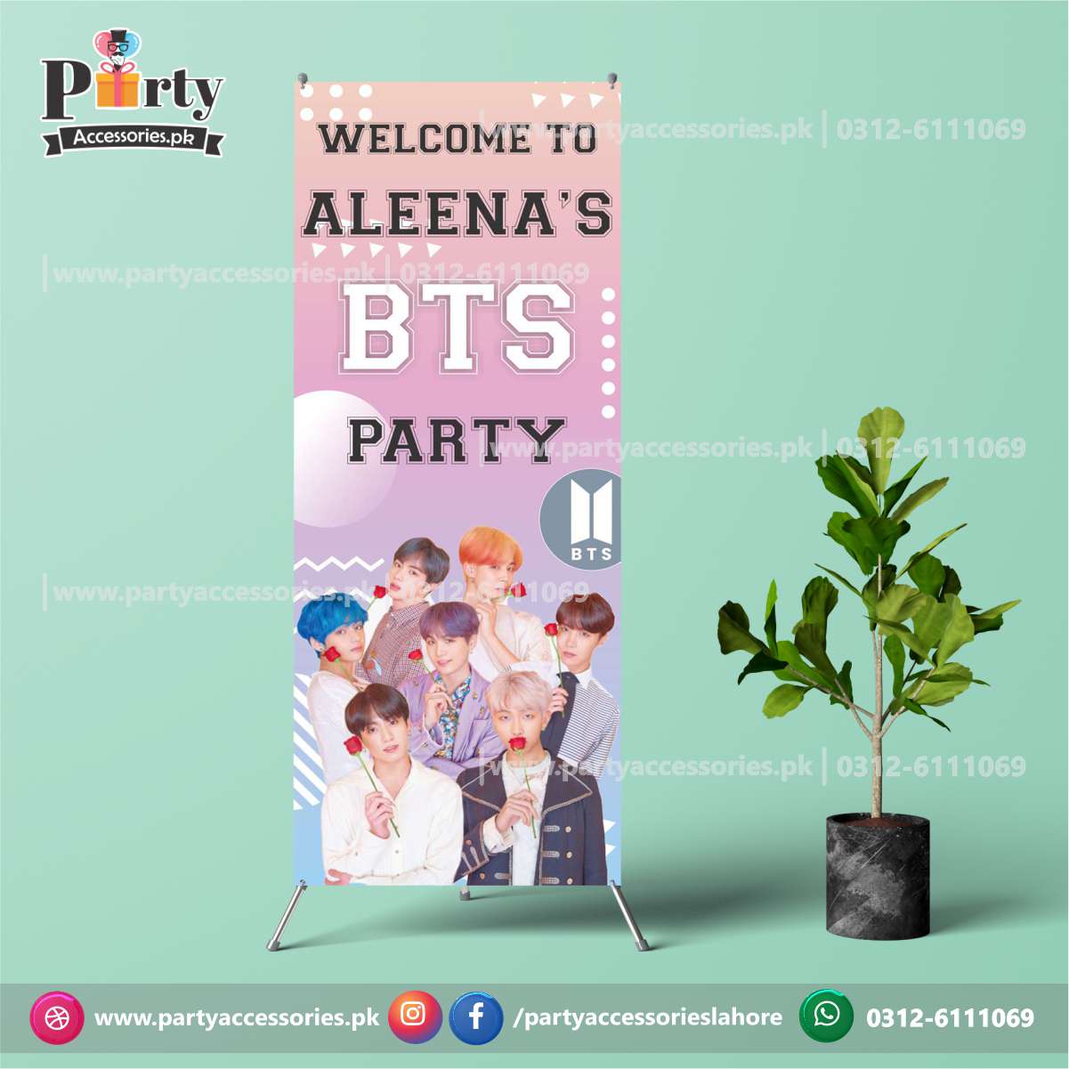 bts theme birthday decoration party