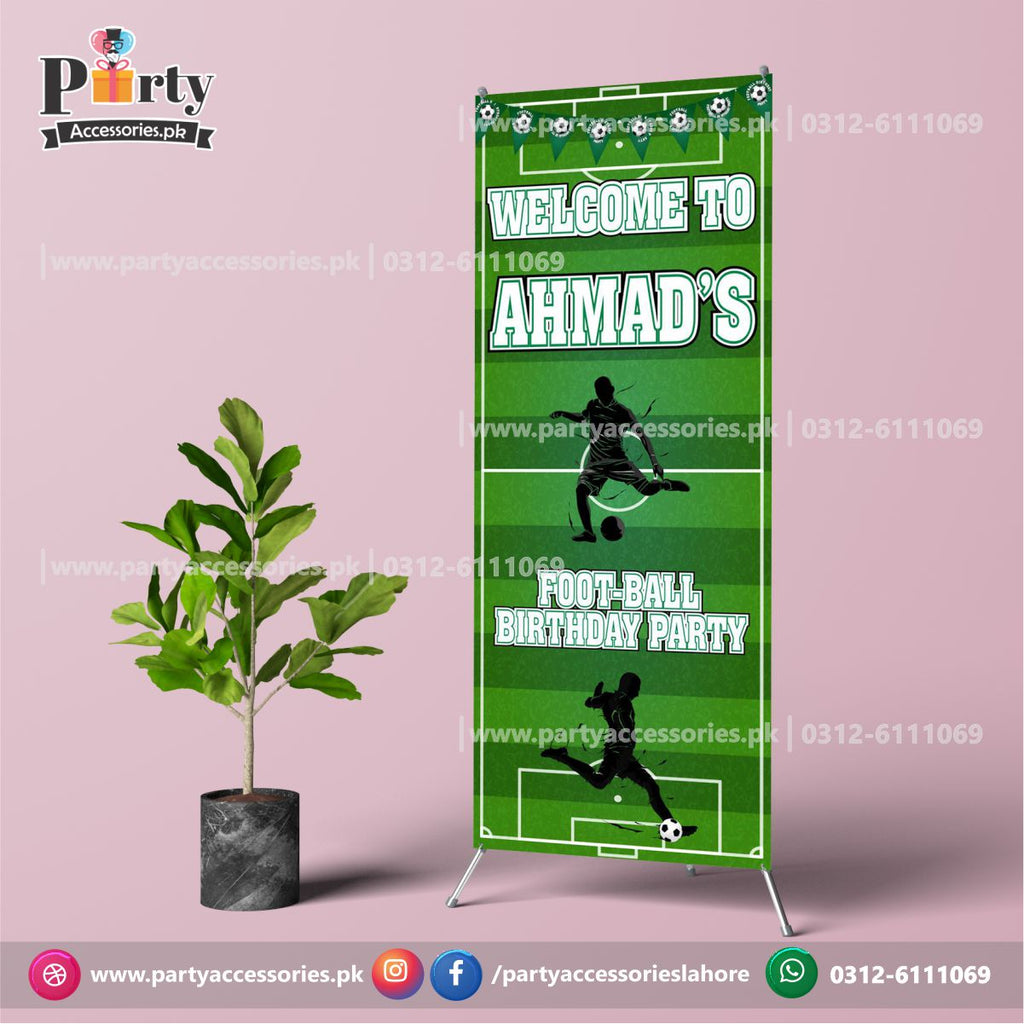 Customized Welcome Standee in Football Theme Birthday Party
