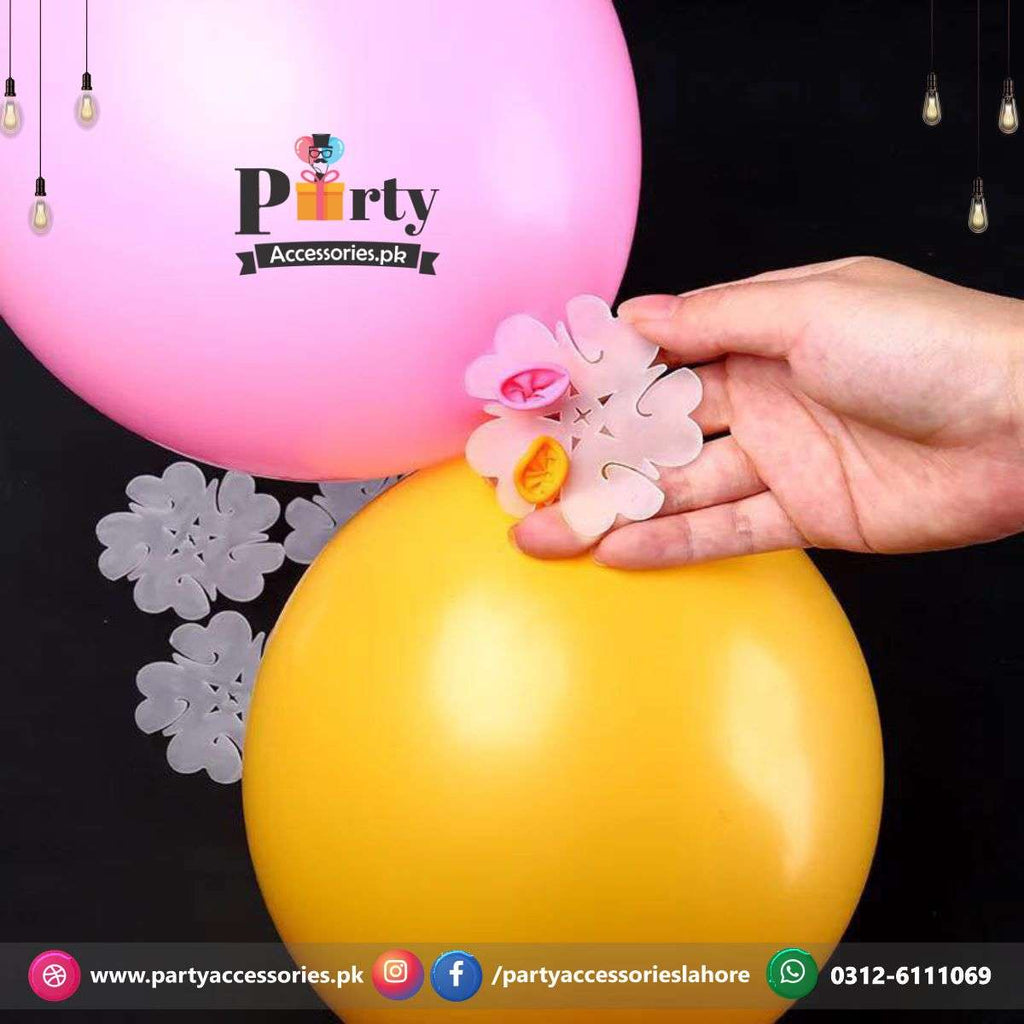 flower shape balloon clips holder