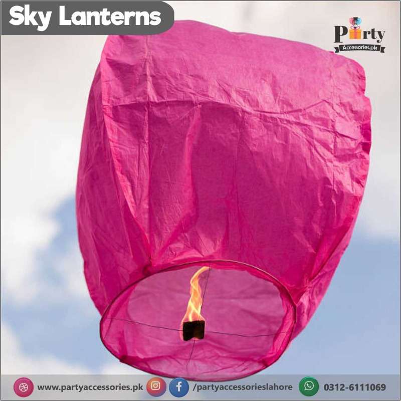 flying sky lanterns in karachi