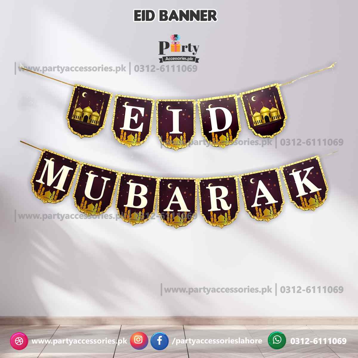 eid decorations 2023 wall bunting banner