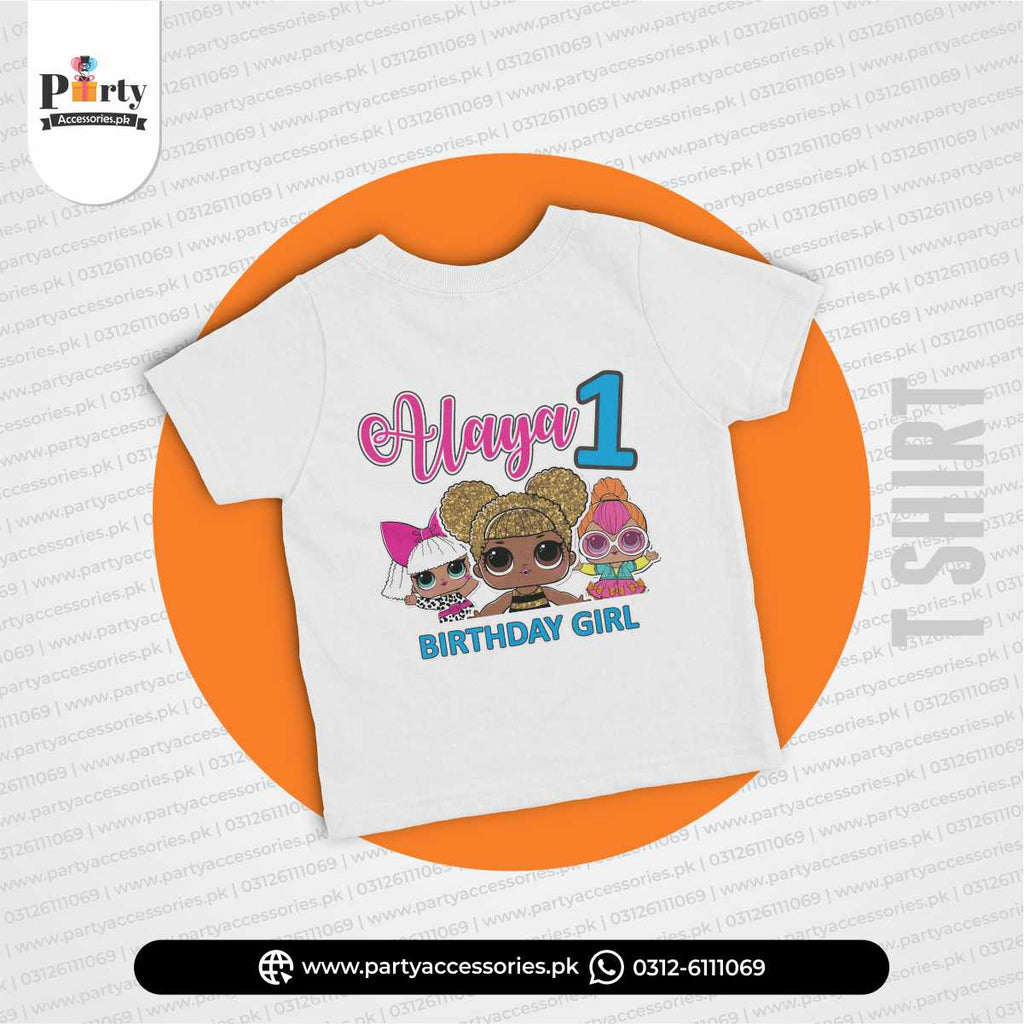 Lol Doll theme customized T-shirt for birthday boy or girl
