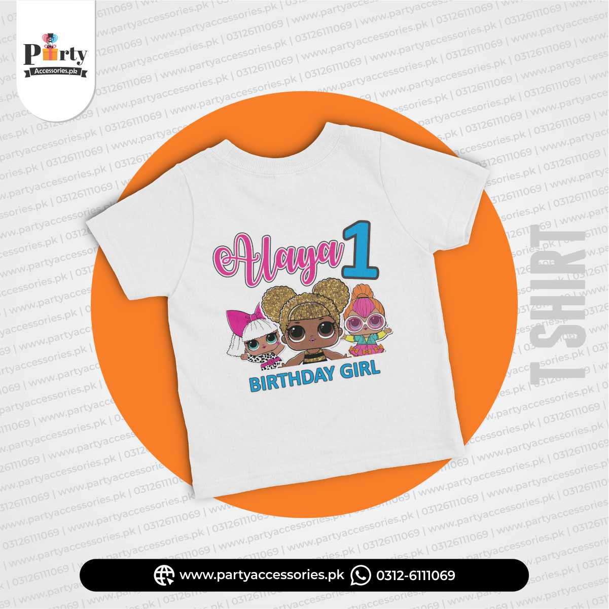 Lol Doll theme customized T-shirt for birthday boy or girl
