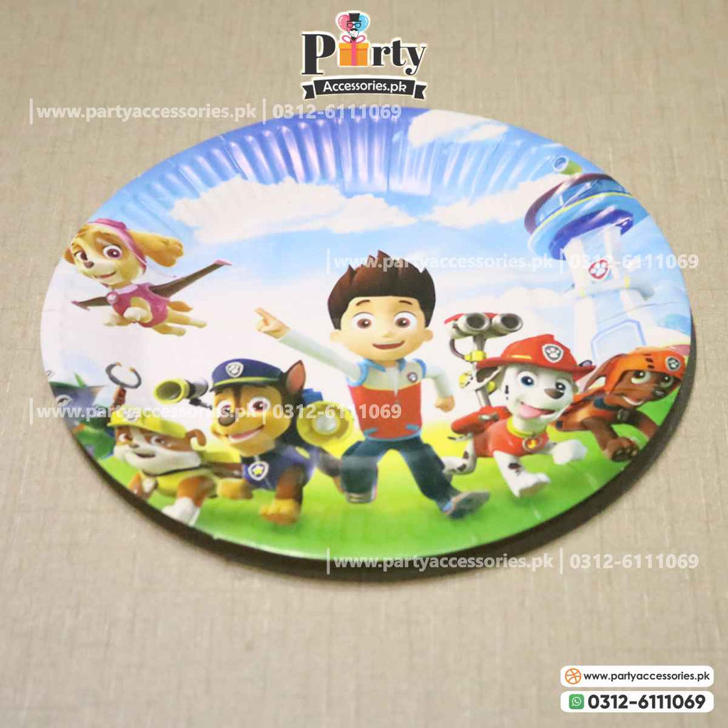Paw Patrol theme Readymade china disposable paper plates | Pack of 10