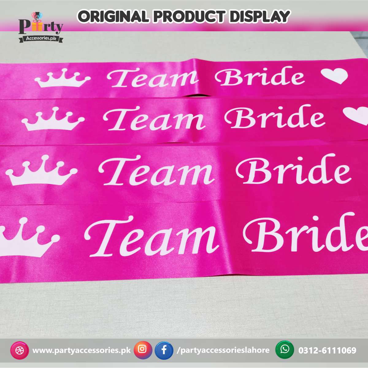 bridal shower sashes 