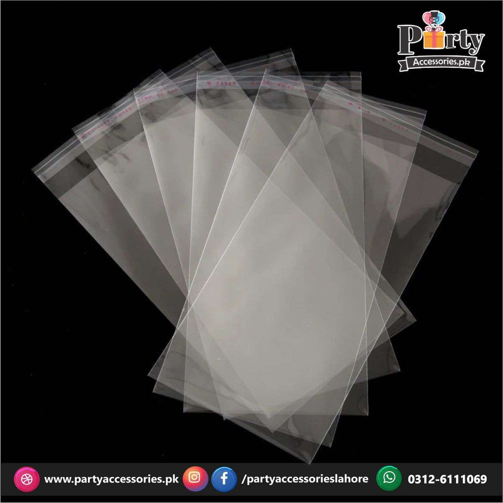 Transparent plastic taping bags |