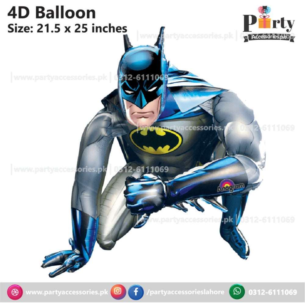 Batman shape character 3d foil Balloon