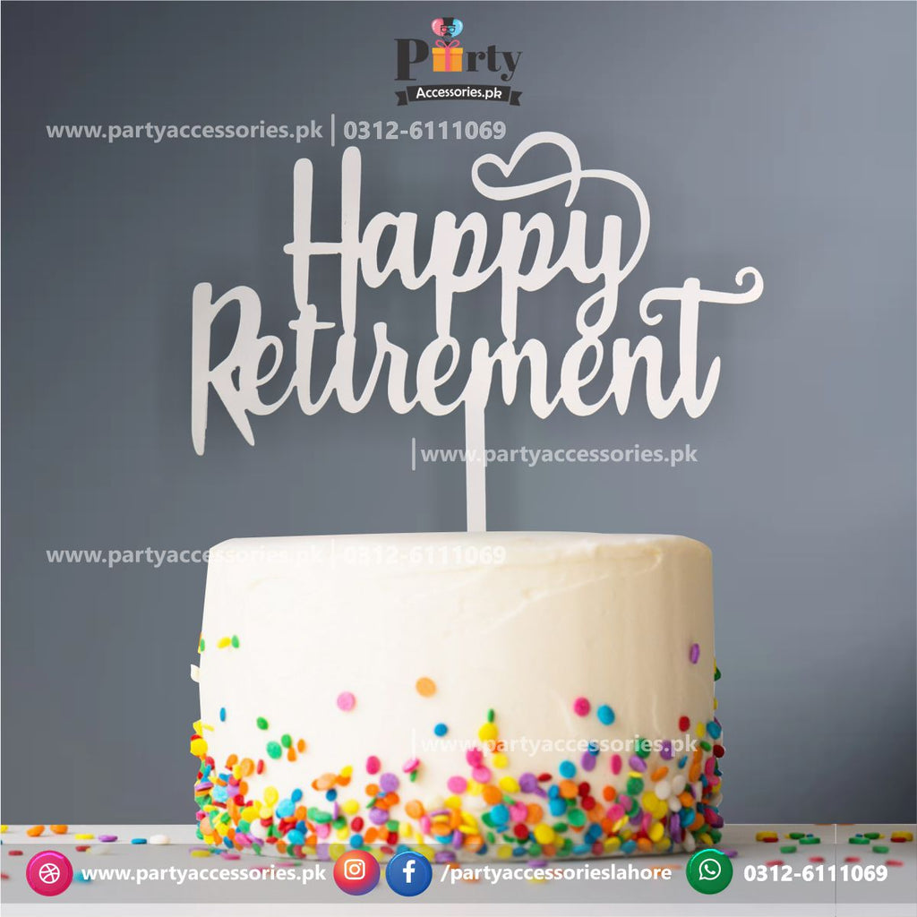 Happy Retirement Cake TopperHTOOQ Gold Glitter, Retirement Cake Topper  Gold, Retirement Party Decorations, Retirement Cake Toppers - - | Walmart  Canada