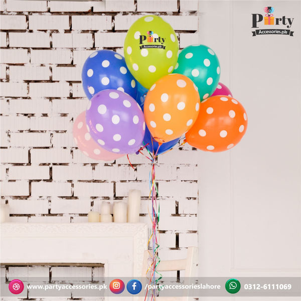 dotted balloons multi