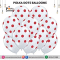 Polka Dots white Dotted Balloons