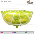 Kiwi fruit shape exclusive birthday foil balloon for candy land tutti fruity theme