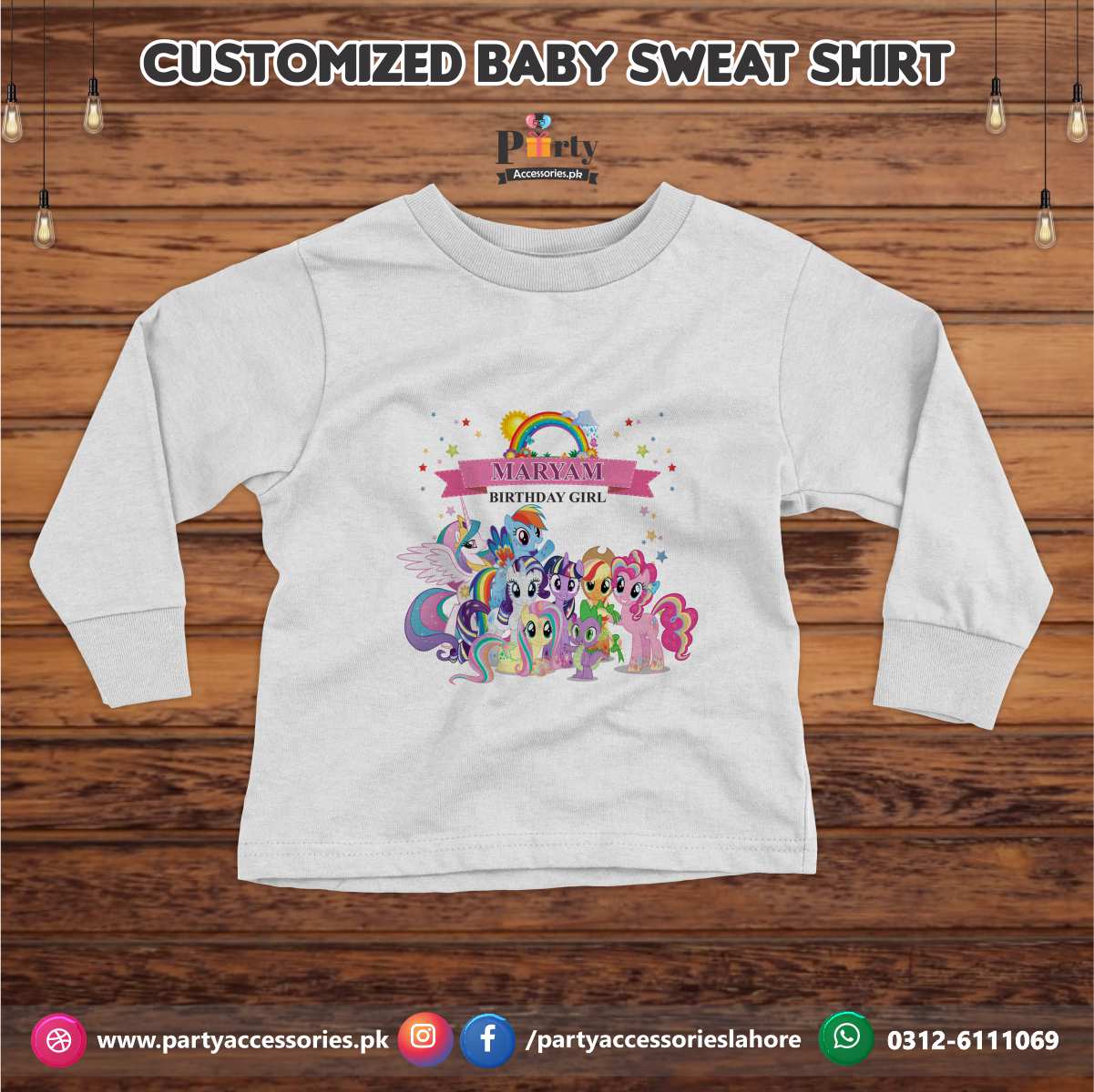 little pony customized t shirt