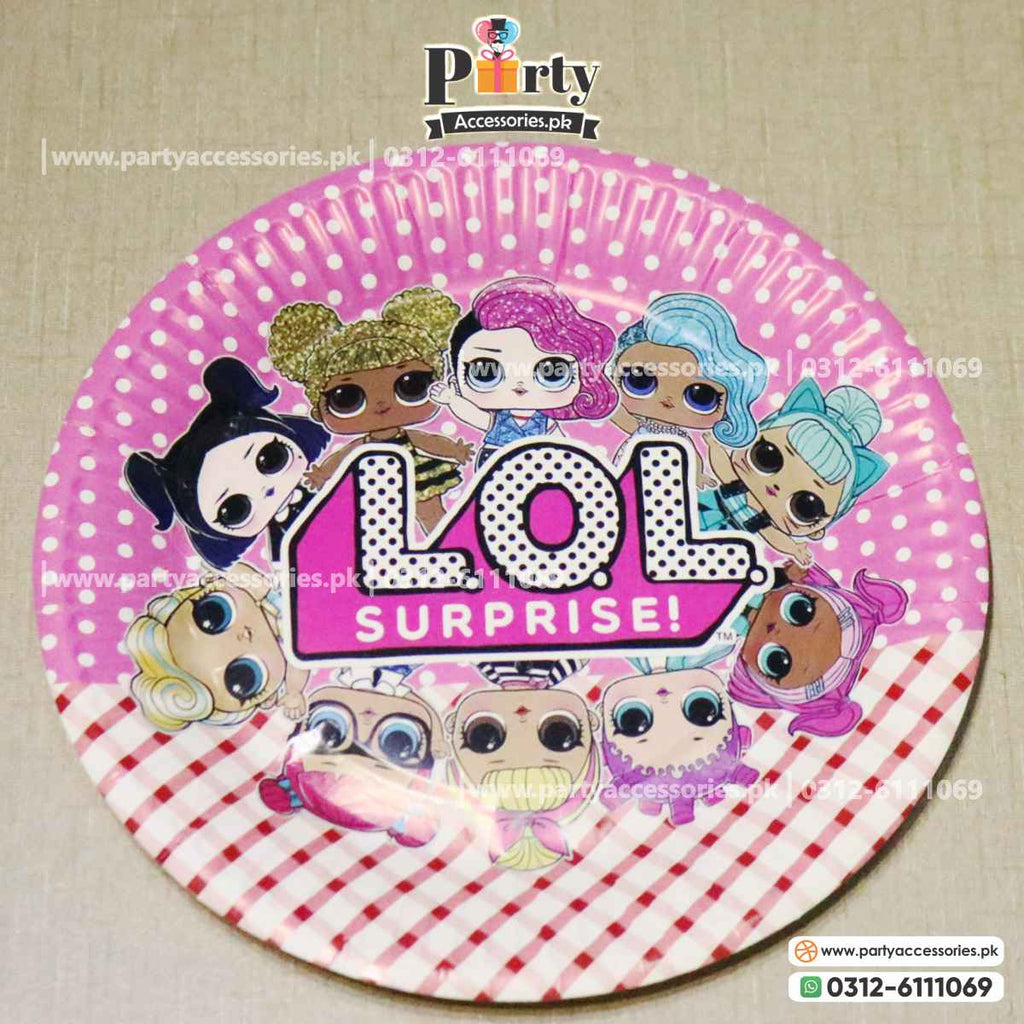 Lol Doll theme Readymade china disposable paper plates