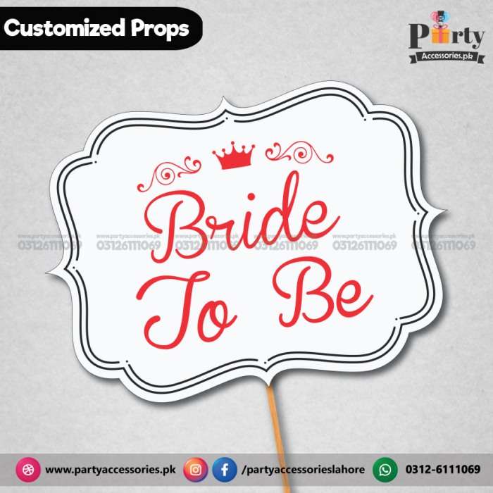 Bride to be party Photo prop