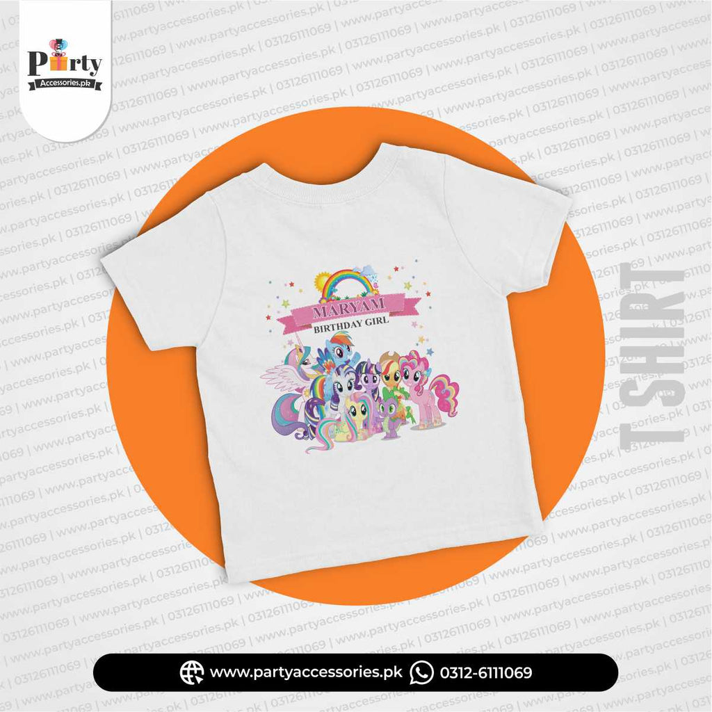 Little Pony theme customized T-shirt for birthday boy or girl