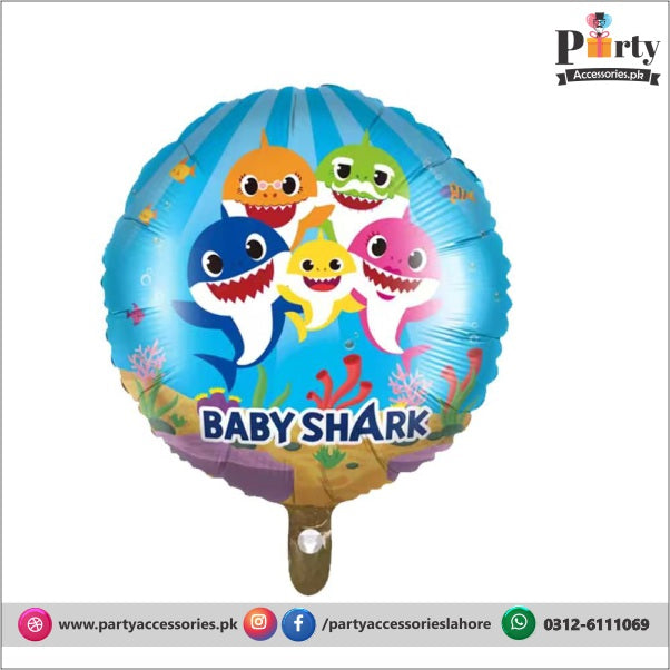 Baby Shark round foil balloon