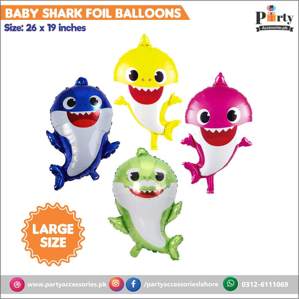 Baby Shark shape foil balloon large size