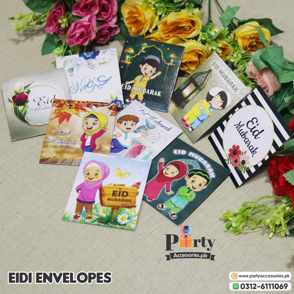 Eidi envelopes | Money envelopes for eidi distribution in kids | Pack of 10