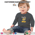 Honey Bee theme birthday customized Sweat shirt in Black