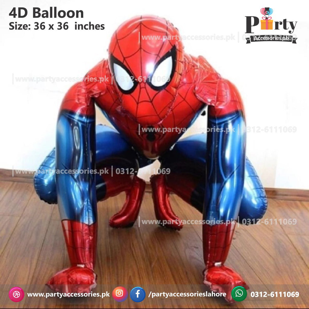 Spider Man Shape character cutout 3D / 4D foil balloon