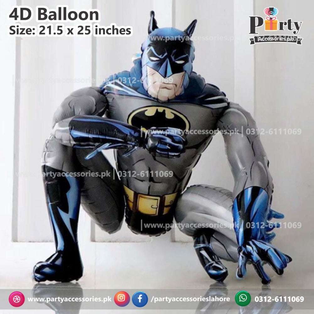 Batman shape cutout 3d foil Balloon