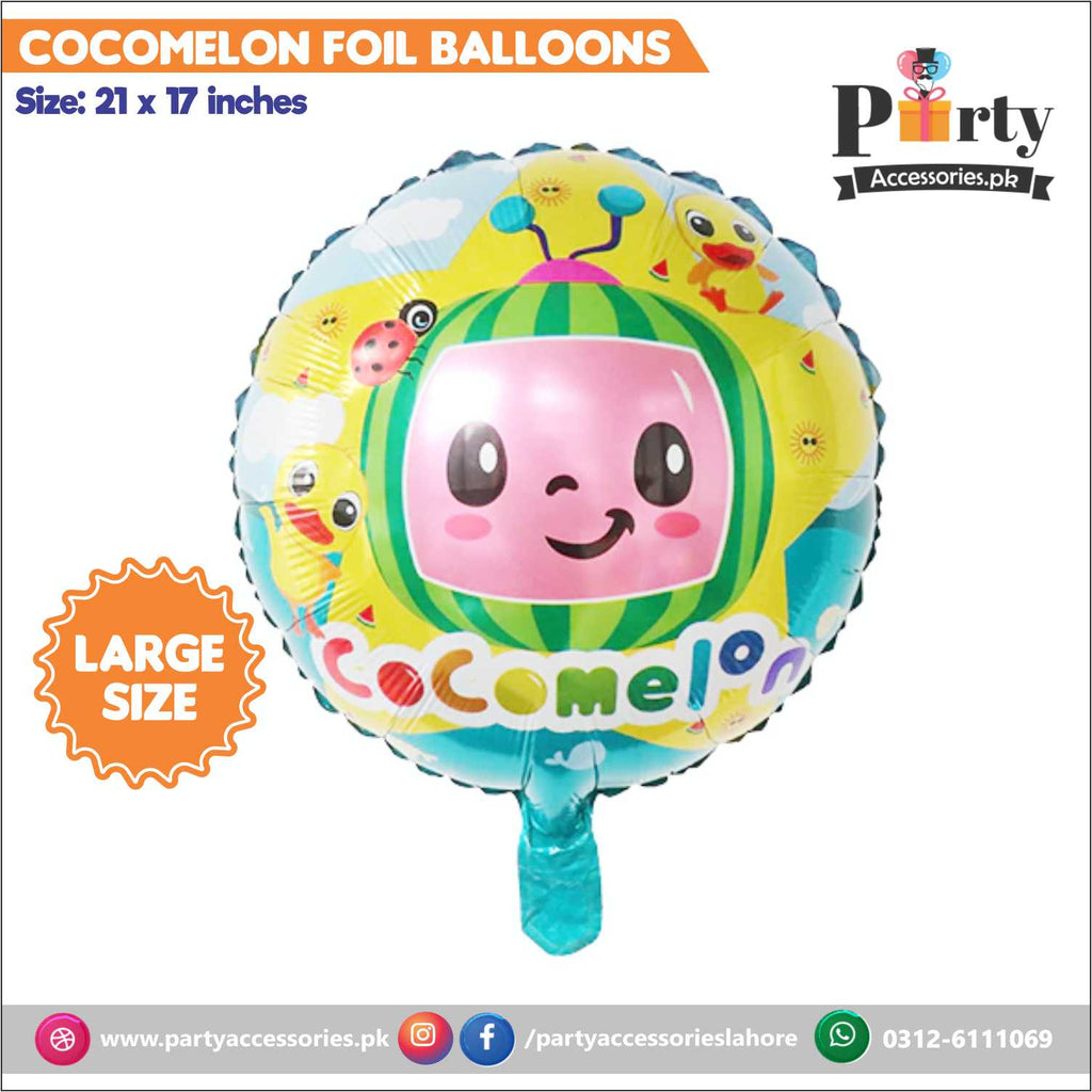 CocoMelon theme Printed Round foil balloon