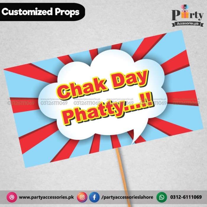 Customized funny party props Chak de Phatty