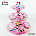 Minnie Mouse theme birthday Table decoration 3 tier cupcake stand