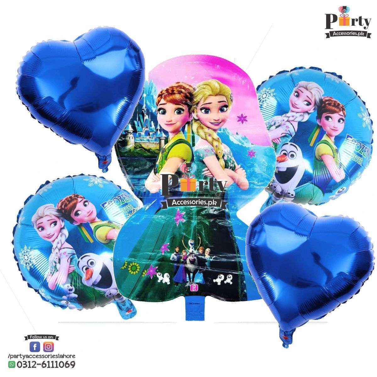 Frozen Elsa themed birthday exclusive foil balloons
