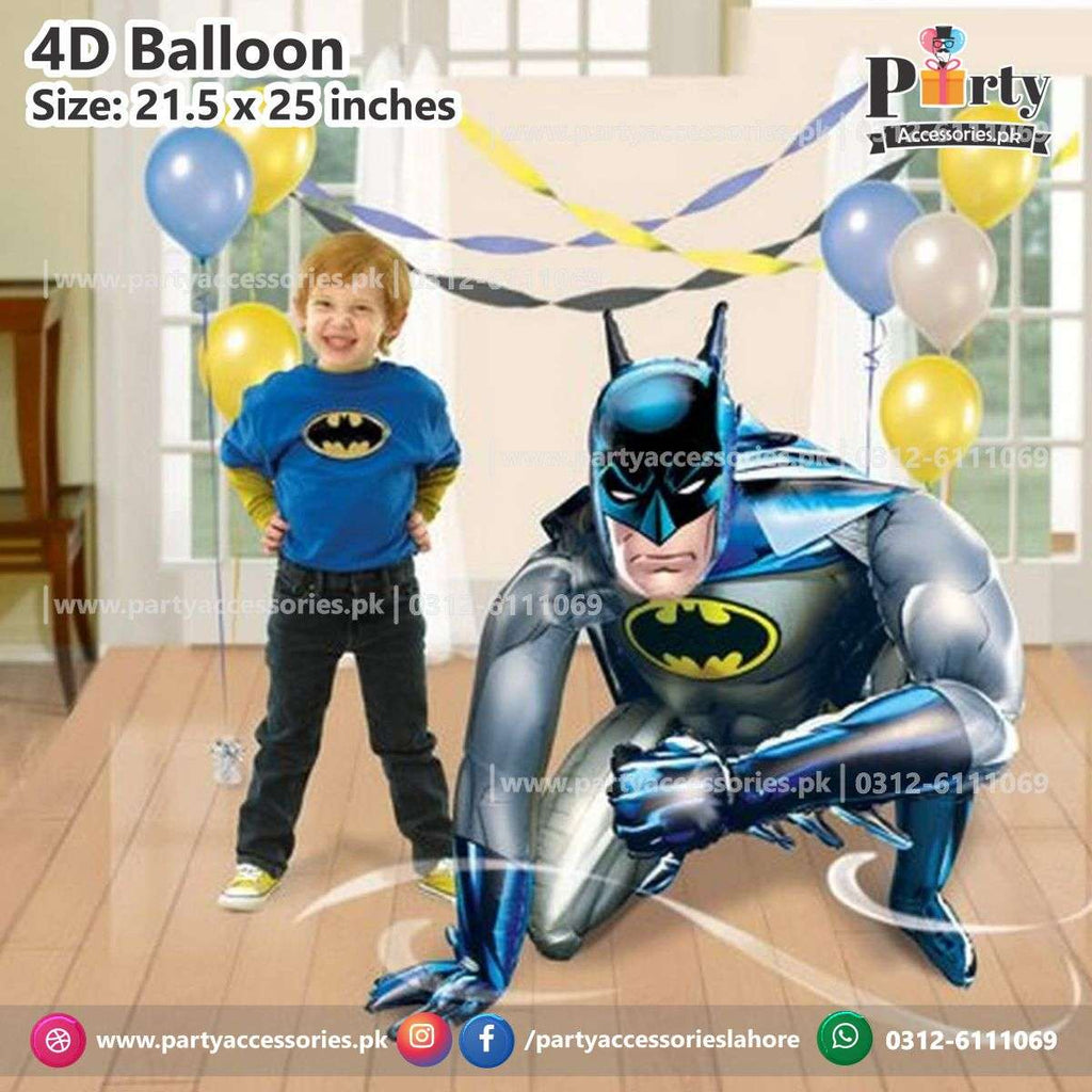 Batman shape character cutout 3d foil Balloon