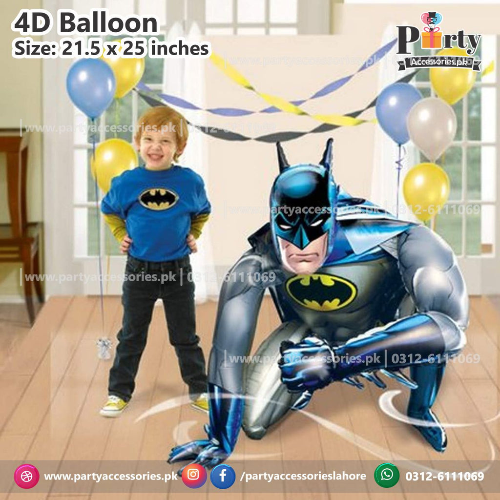 Batman shape character cutout 3d foil Balloon