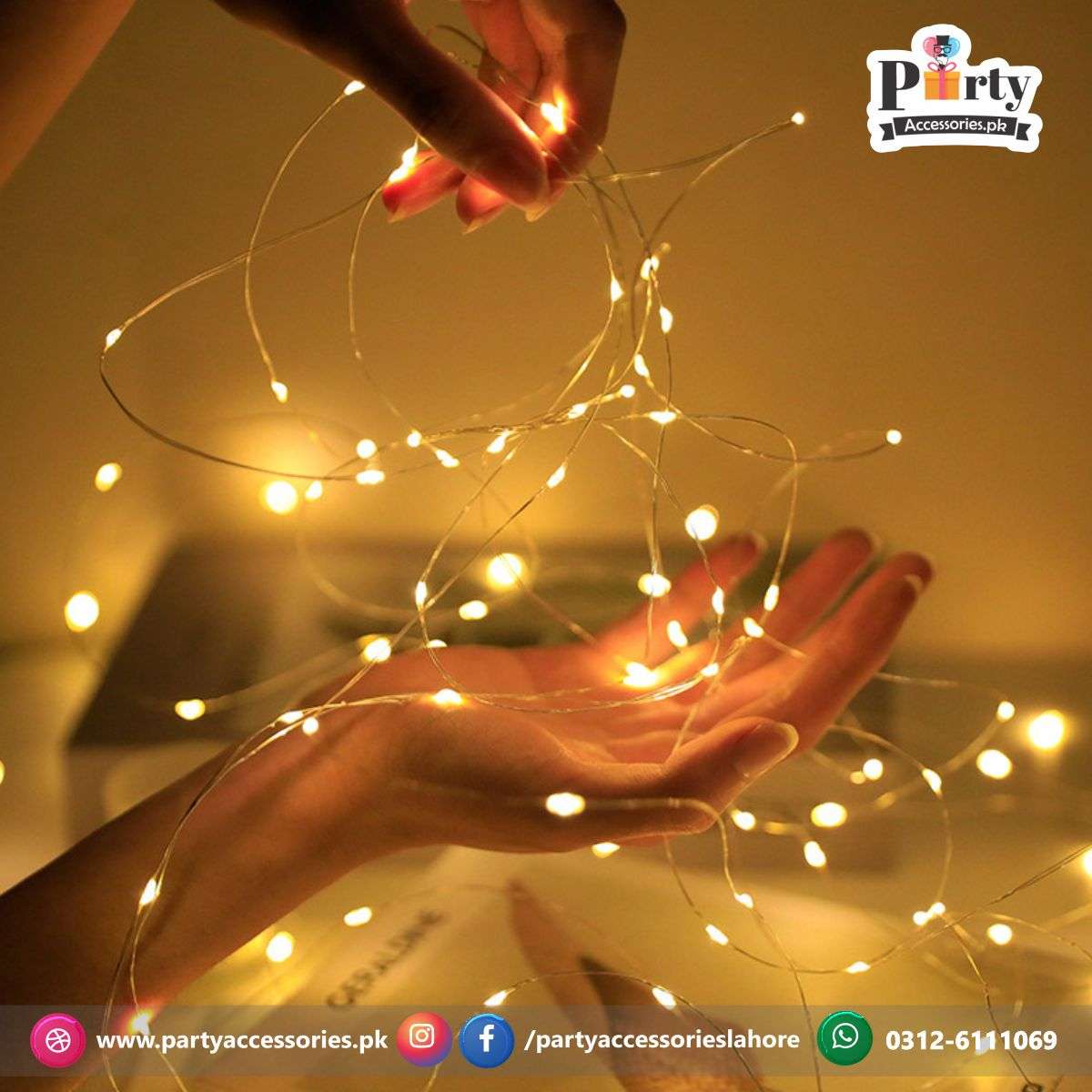 LED copper wire Fairy light string Battery operated