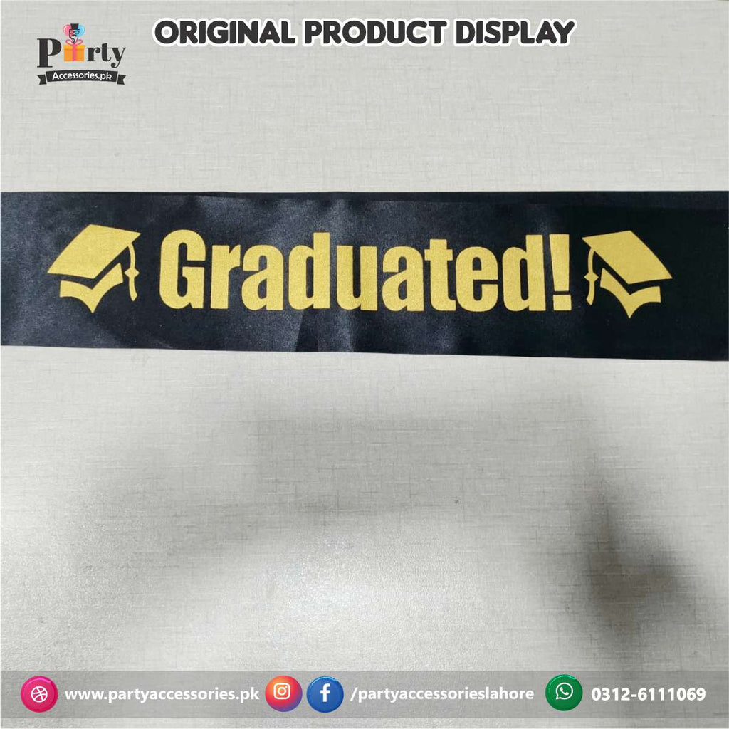 Graduated sash | Graduation party celebration ideas