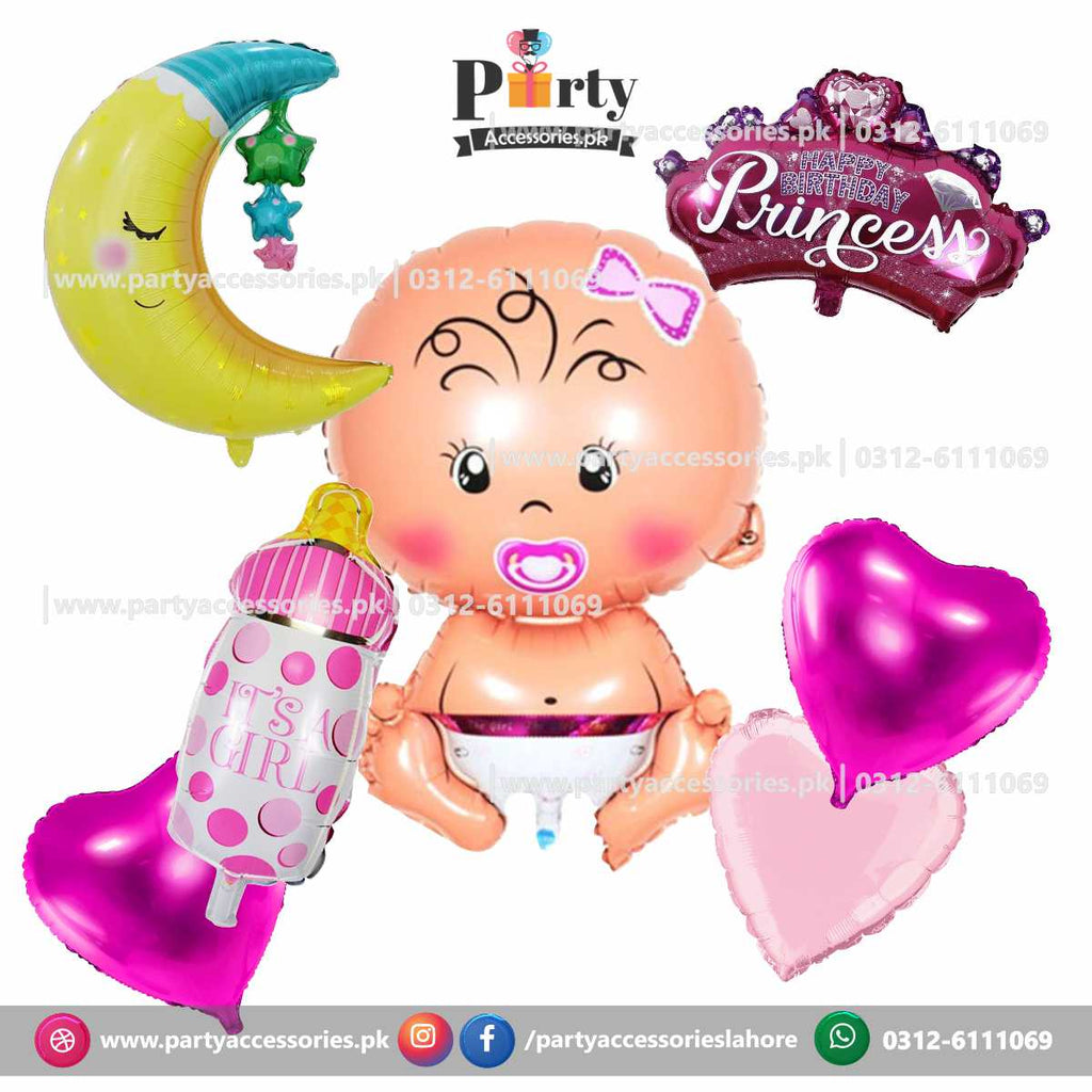 its a girl foil balloons decoration amazon ideas