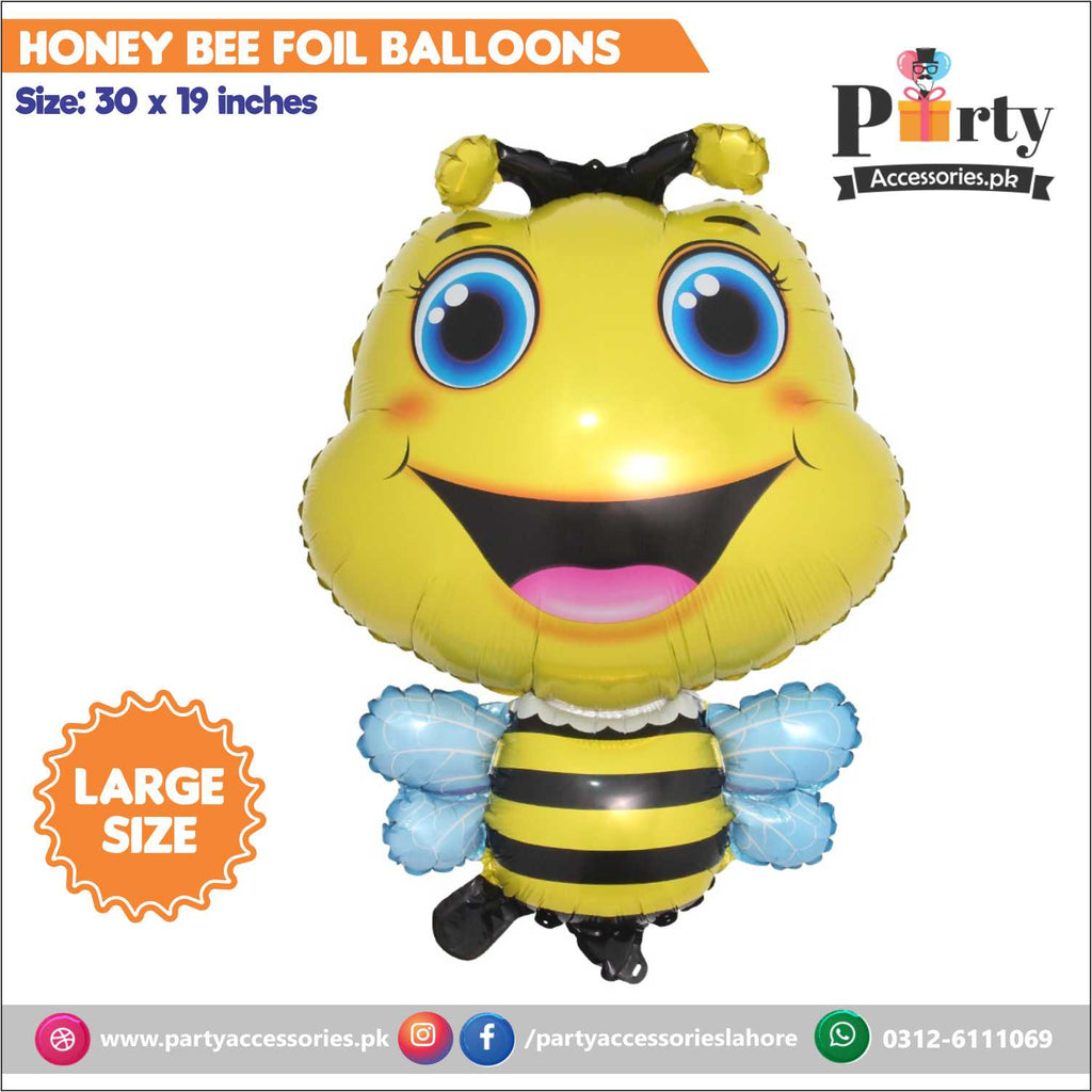 Honey Bee theme exclusive birthday foil balloon Bee shaped
