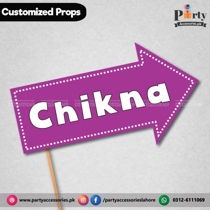  Customized funny party props Chikna