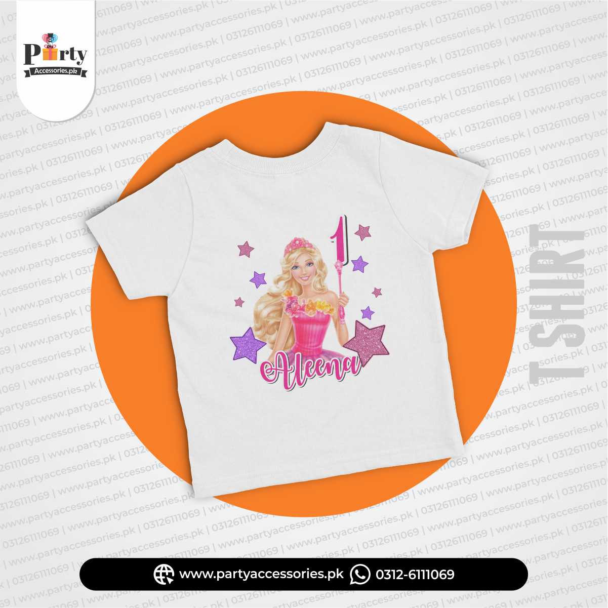 Barbie theme customized T-shirt for birthday boy or girl amazon ideas