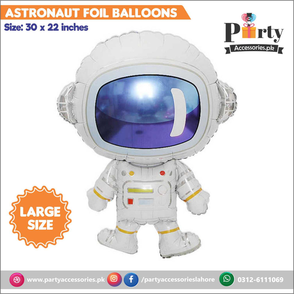 Outer space theme exclusive birthday foil balloon Astronaut shape