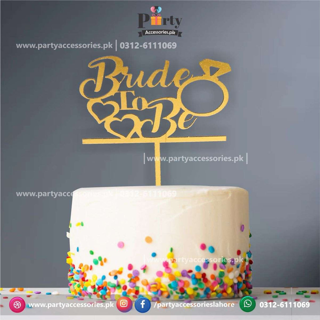 bride to be cake topper 