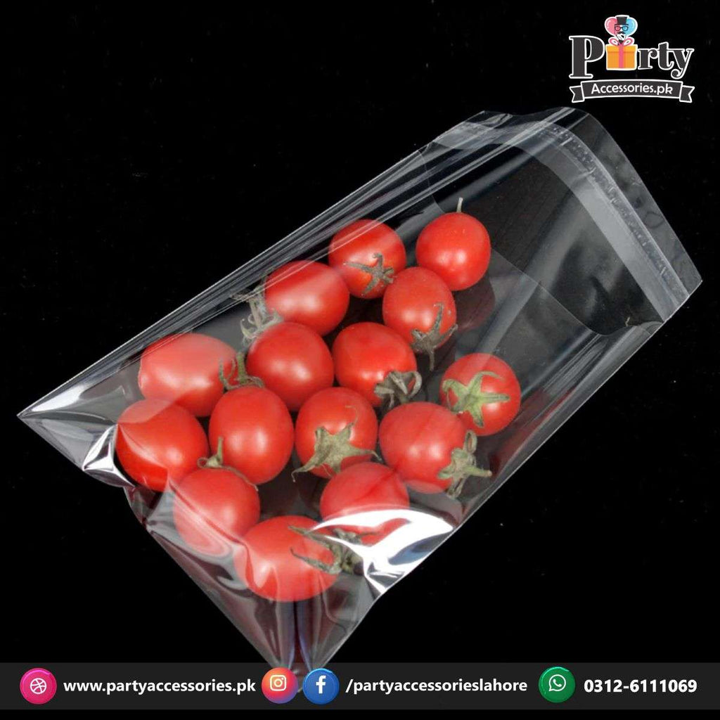 Transparent plastic taping bags