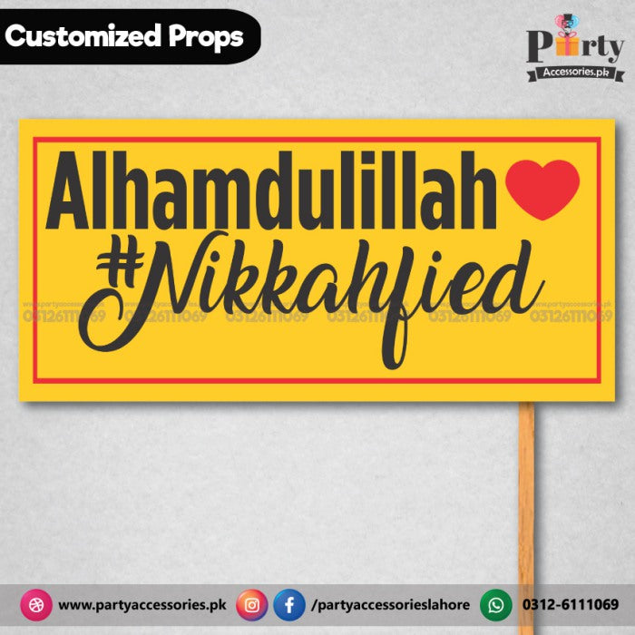 Customized Nikkahfied party Prop