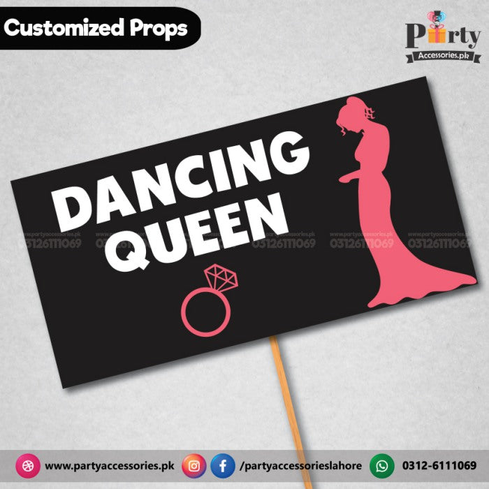 Customized Funny party photo prop Dancing Queen