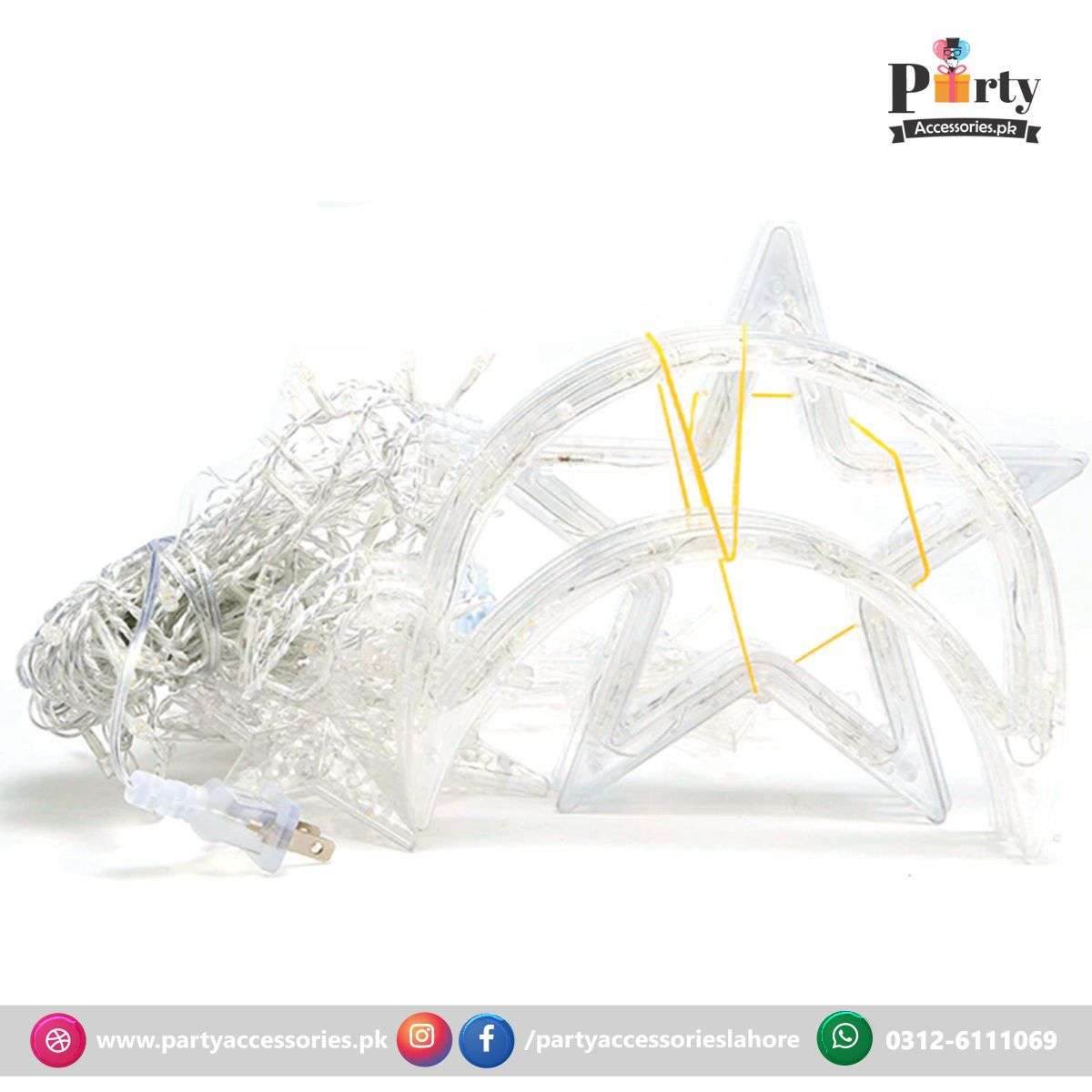 Moon and Star shape decoration fairy lights perfect for Room Decoration